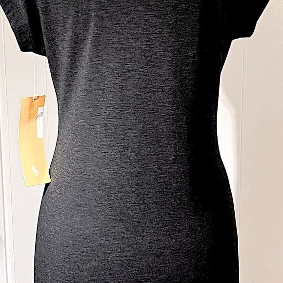 NWT- LOLE dress size small.  Stretchy comfortable fabric heathered  grey - Picture 6 of 8